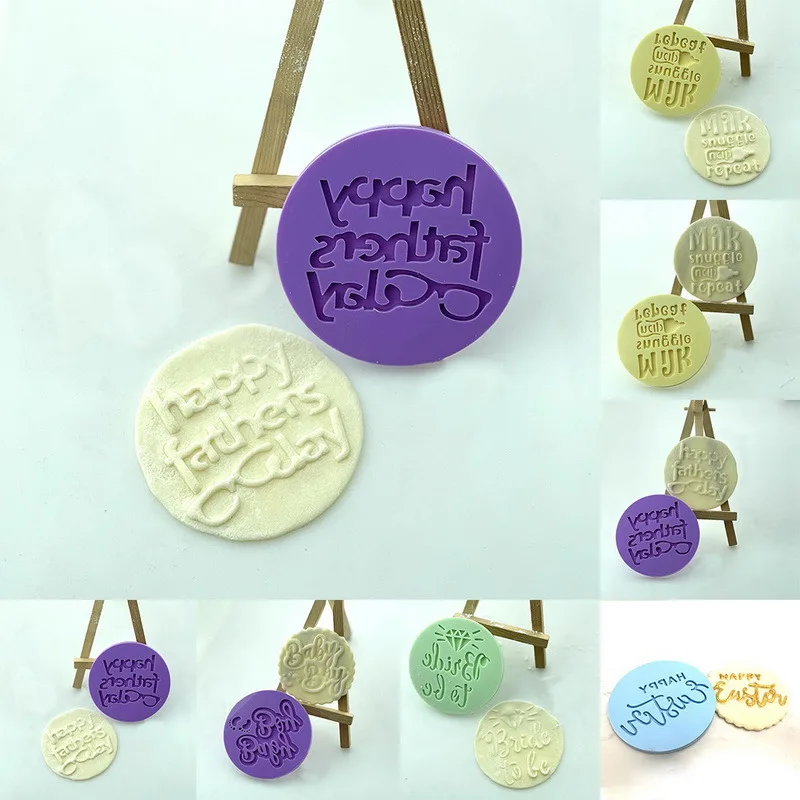 Cake Decoration Mould Happy Father Mother's Day Acrylic Board Cutter Reverse Stamp Embosser Fondant Plastic Cutter Fondant Tools
Cake Decoration Mould Happy Father Mother's Day Acrylic Board Cutter Reverse Stamp Embosser Fondant Plastic Cutter Fondant Tools