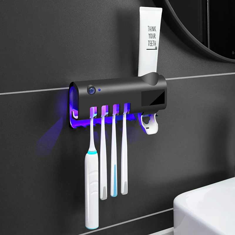 UV Toothbrush Holder Solar Energy Toothbrush Sterilizer Automatic Toothpaste Dispenser Squeezers Household Bathroom Accessories
UV Toothbrush Holder Solar Energy Toothbrush Sterilizer Automatic Toothpaste Dispenser Squeezers Household Bathroom Accessories