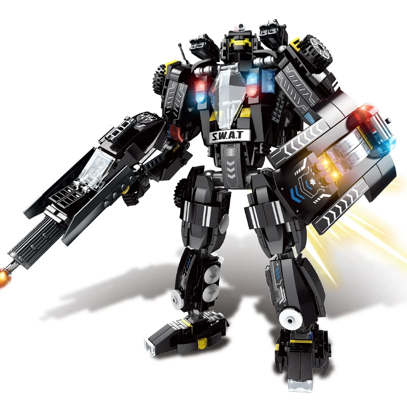 Army SWAT Mech Transformation SWAT Helicopter Radar Car Military City Police Building Blocks Kids Toys For Boy
Army SWAT Mech Transformation SWAT Helicopter Radar Car Military City Police Building Blocks Kids Toys For Boy