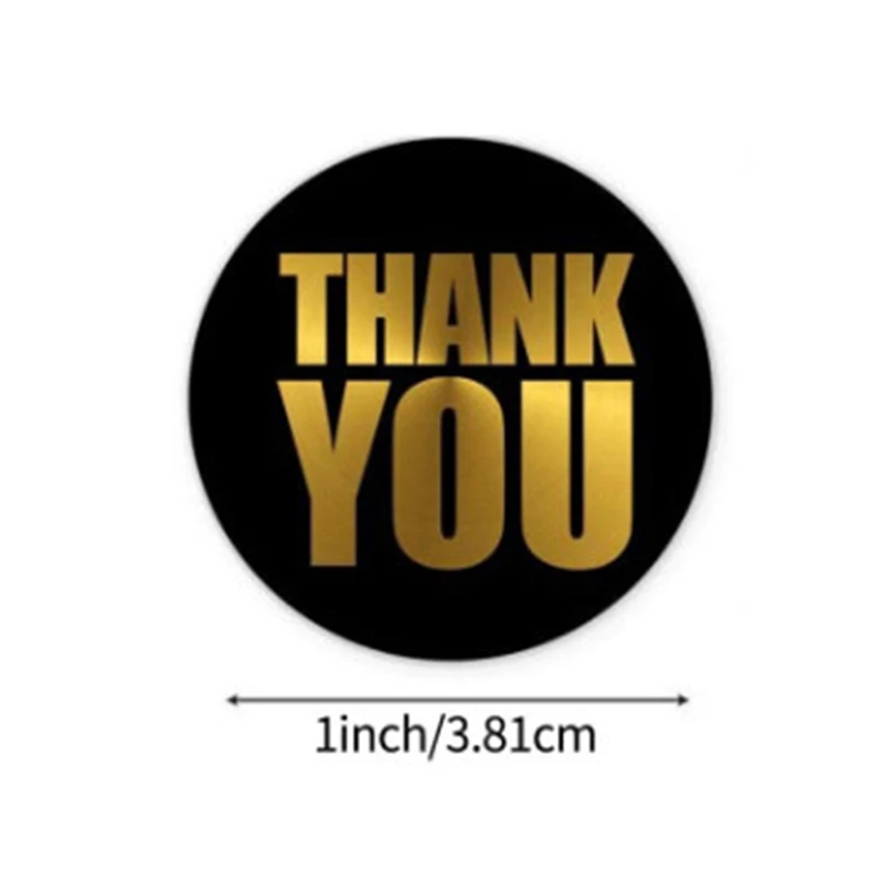 Gold Foil Gift Sealing Thank You Stickers Adhesive Labels Decoration Sticker 500pcs One Roll
Gold Foil Gift Sealing Thank You Stickers Adhesive Labels Decoration Sticker 500pcs One Roll