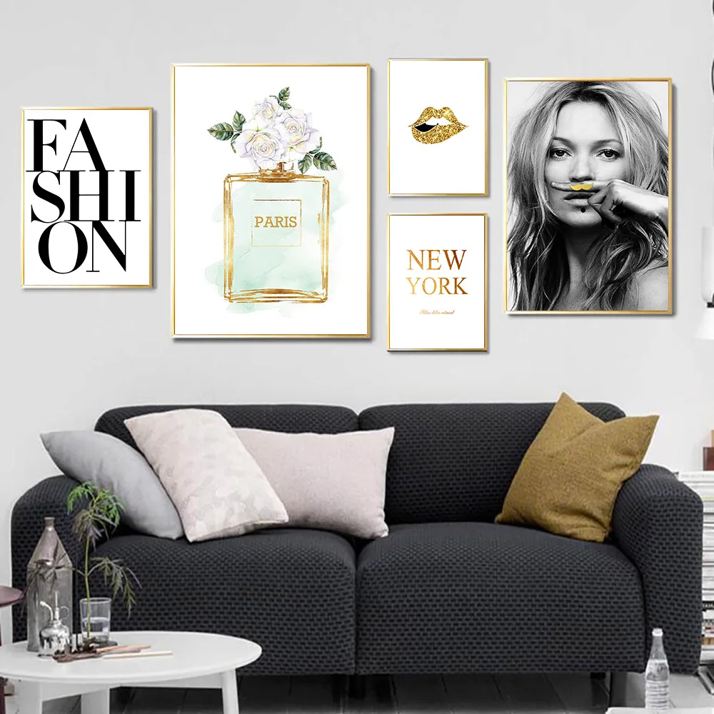 Modern Nordic Beauty Lips Perfume Poster Fashion Canvas Painting And Printmaking Frame Art Wall Picture Bedroom Home Decoration
Modern Nordic Beauty Lips Perfume Poster Fashion Canvas Painting And Printmaking Frame Art Wall Picture Bedroom Home Decoration