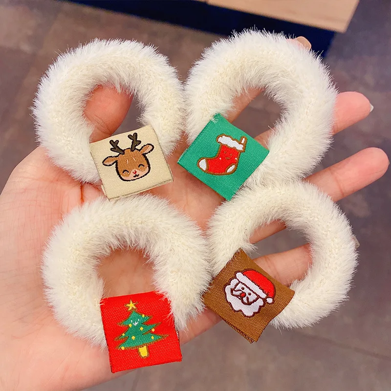 Christmas Girls Hair Tie Hair Band Elk Santa Claus Plush Headdress Children's Cute Cartoon High Stretch Hair Accessories
Christmas Girls Hair Tie Hair Band Elk Santa Claus Plush Headdress Children's Cute Cartoon High Stretch Hair Accessories