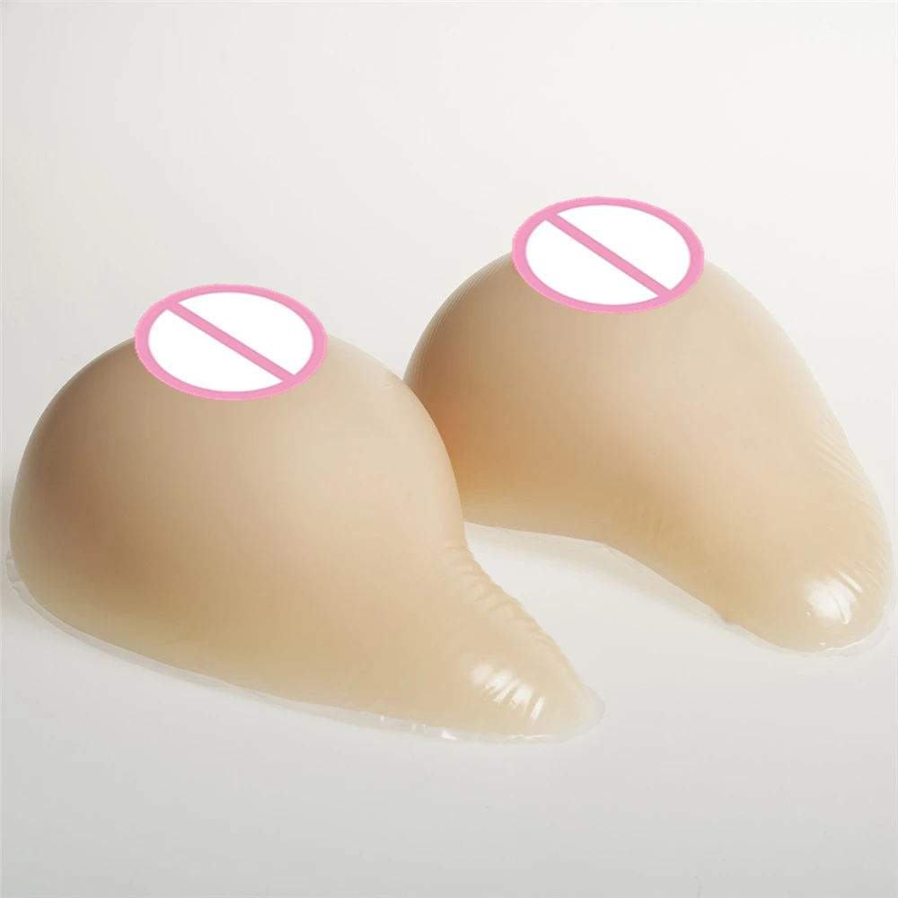 

2000g/Pair Crossdress Silicone Breast Form Drag Queen Breast Prosthesis Fake Boobs MiMi Shemale Transvestite False Boobs