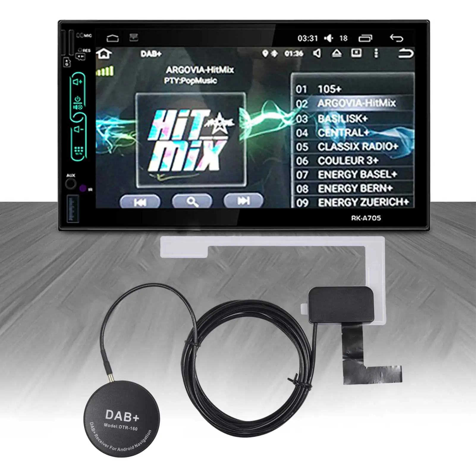 DTR-160 Universal DAB Car Radio Antenna USB Portable Adapter Signal Receiver For Android Car Player
DTR-160 Universal DAB Car Radio Antenna USB Portable Adapter Signal Receiver For Android Car Player