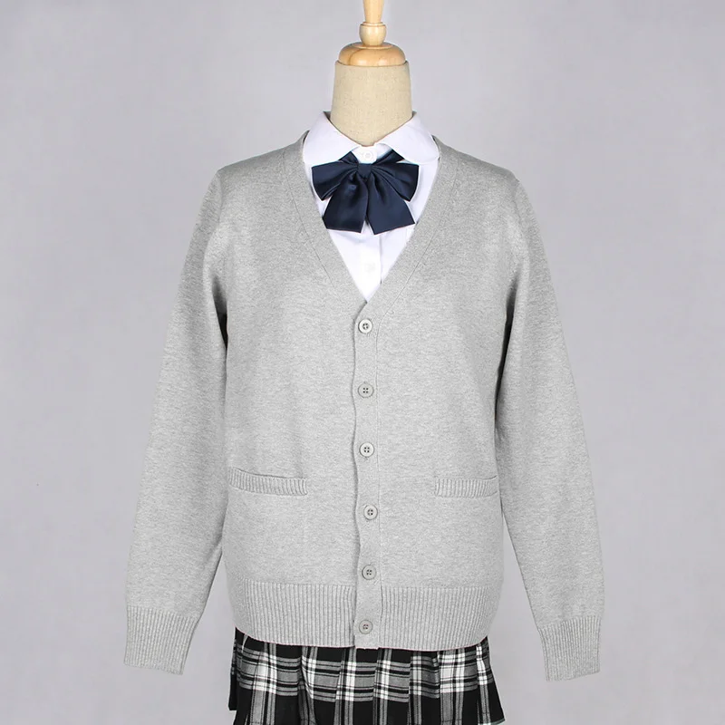 2020 Japanese JK Uniform Cardigan Women Spring Autumn Preppy Style Girls Long Sleeve V-neck Loose Casual Knitted Sweater Outwear
2020 Japanese JK Uniform Cardigan Women Spring Autumn Preppy Style Girls Long Sleeve V-neck Loose Casual Knitted Sweater Outwear