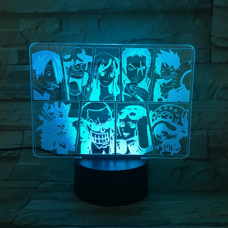 One Piece 3d Lamp Anime Luffy Figure Table Lamps USB Color Changing luminaria Child Sleeping LED Night light Boy Birthday Gifts
One Piece 3d Lamp Anime Luffy Figure Table Lamps USB Color Changing luminaria Child Sleeping LED Night light Boy Birthday Gifts
