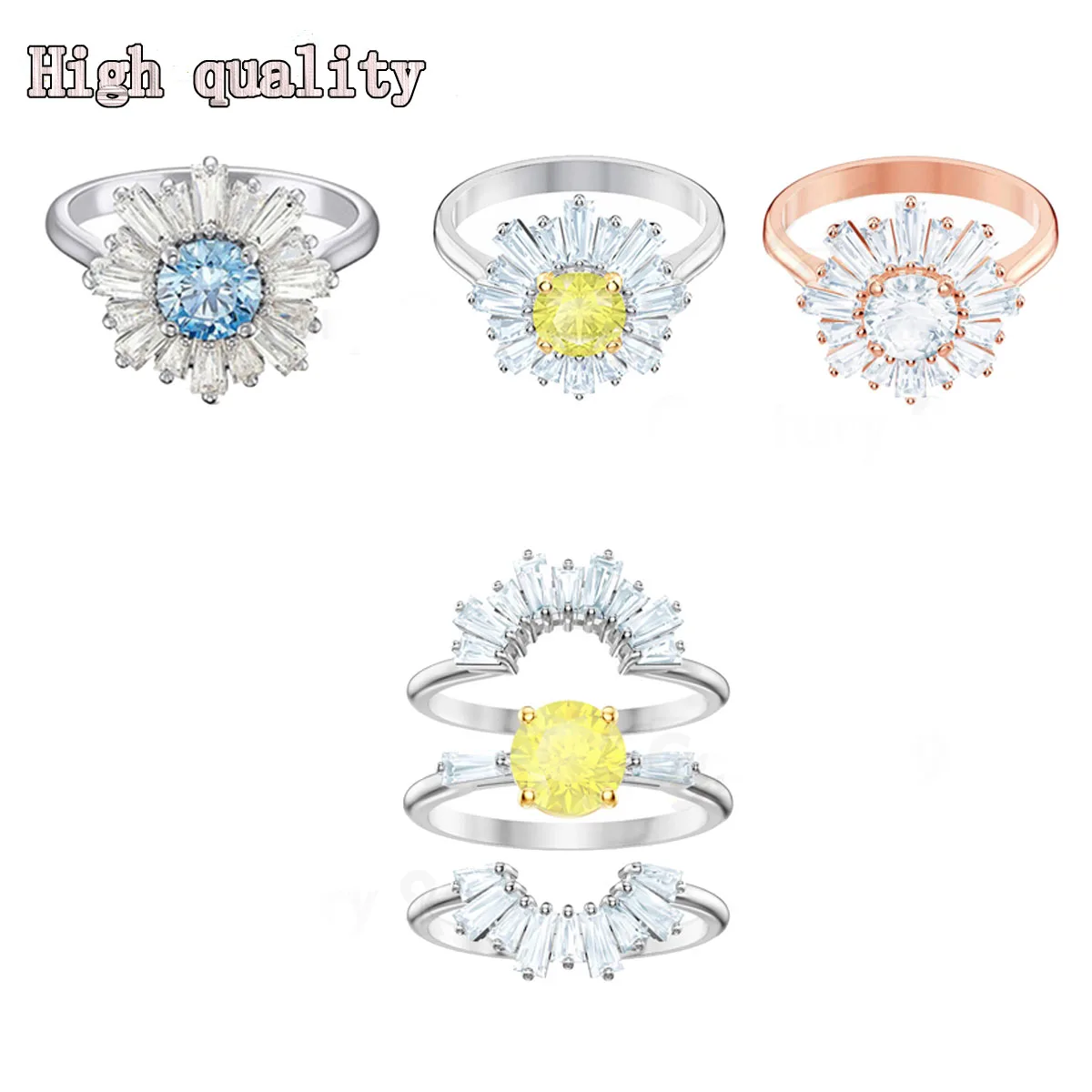 Fashion Jewelry High Quality SWA Exquisite Sunflower Crystal Small Fresh Elegant Charm Women's Ring Best Gift Jewelry for Women
Fashion Jewelry High Quality SWA Exquisite Sunflower Crystal Small Fresh Elegant Charm Women's Ring Best Gift Jewelry for Women