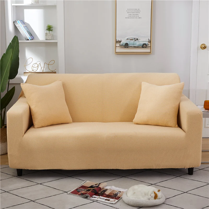 Plaid Corn Fleece Light Yellow Sofa Cover For Living Room Solid Color All-inclusive Modern Elastic Corner Couch Slipcover 45012
Plaid Corn Fleece Light Yellow Sofa Cover For Living Room Solid Color All-inclusive Modern Elastic Corner Couch Slipcover 45012