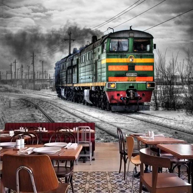 Dropship Wallpaper Retro Nostalgic Black White Steam Train Mural Custom Cafe Bar Mural High Quality Restaurant Wallpaper
Dropship Wallpaper Retro Nostalgic Black White Steam Train Mural Custom Cafe Bar Mural High Quality Restaurant Wallpaper