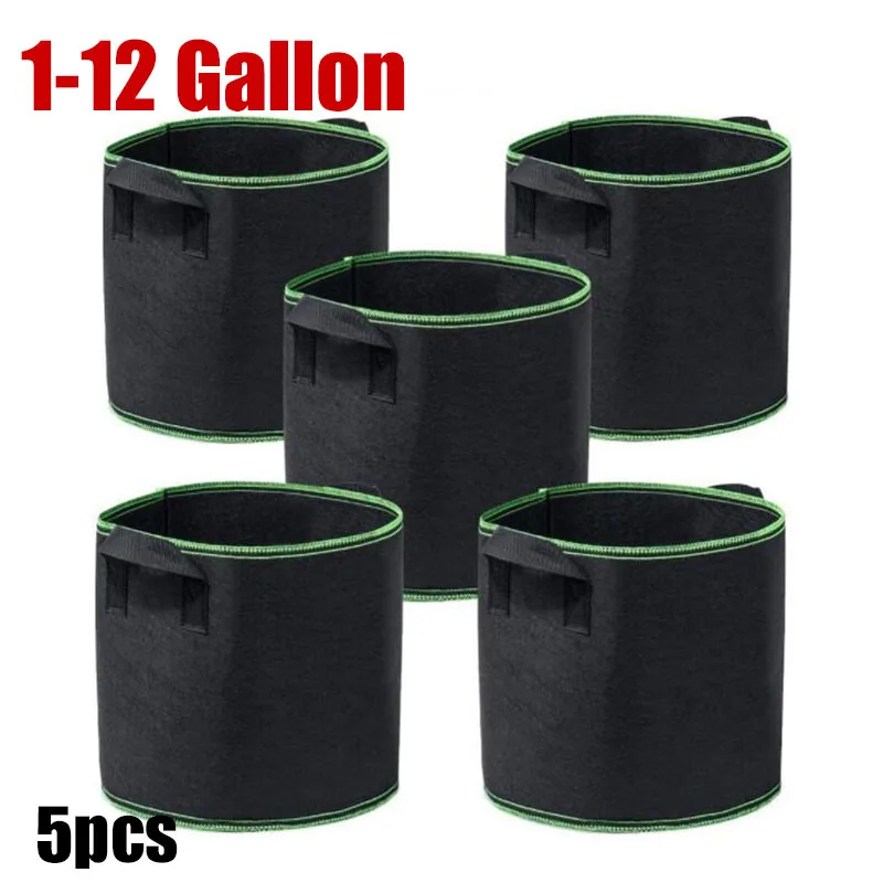 1 3 5 10 Gallon Fabric Plant Grow Bags Growing Pots Vegetable Potato Flower Planting Container Nursery Garden Bag Gardening U27
1 3 5 10 Gallon Fabric Plant Grow Bags Growing Pots Vegetable Potato Flower Planting Container Nursery Garden Bag Gardening U27