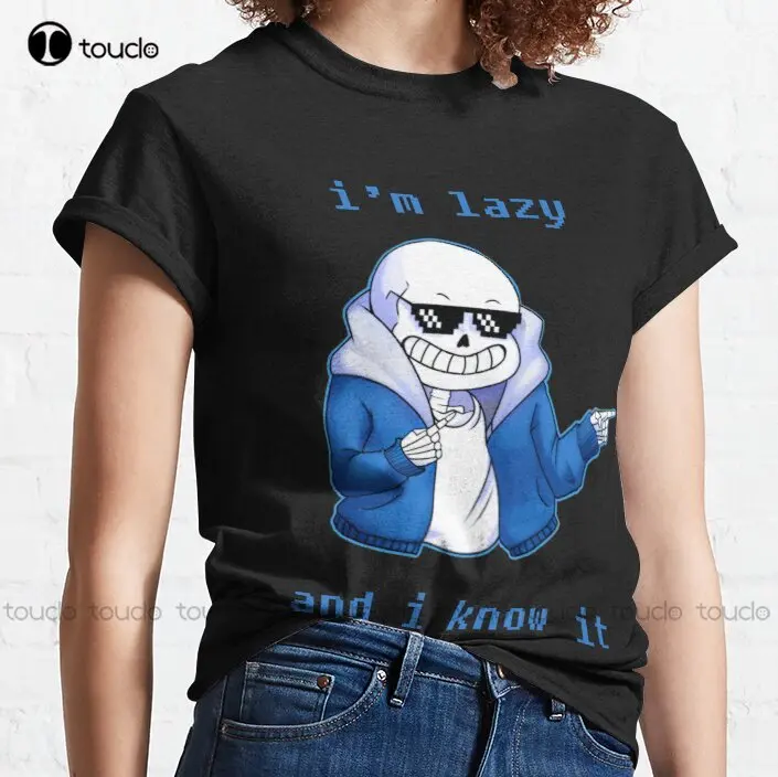 Lazy And I Know It (Original) Undertale Skeleton Inspired Classic T-Shirt Women Mens Size Shirts Cotton Tee S-3Xl Unisex
Lazy And I Know It (Original) Undertale Skeleton Inspired Classic T-Shirt Women Mens Size Shirts Cotton Tee S-3Xl Unisex