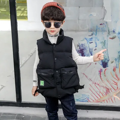 Big Pockets Kids Boys Winter Sleeveless Jackets Vest Casual Children Warm Waistcoat Thicken Solid Teenager Boys Winter Waistcoat
Big Pockets Kids Boys Winter Sleeveless Jackets Vest Casual Children Warm Waistcoat Thicken Solid Teenager Boys Winter Waistcoat