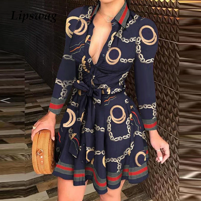 2021 Autumn Trend Fashion Sexy Print V-neck Lace-up Waist Long-Sleeved Dress Women's Retro Elegant Party Mini Solid Color Dress
2021 Autumn Trend Fashion Sexy Print V-neck Lace-up Waist Long-Sleeved Dress Women's Retro Elegant Party Mini Solid Color Dress