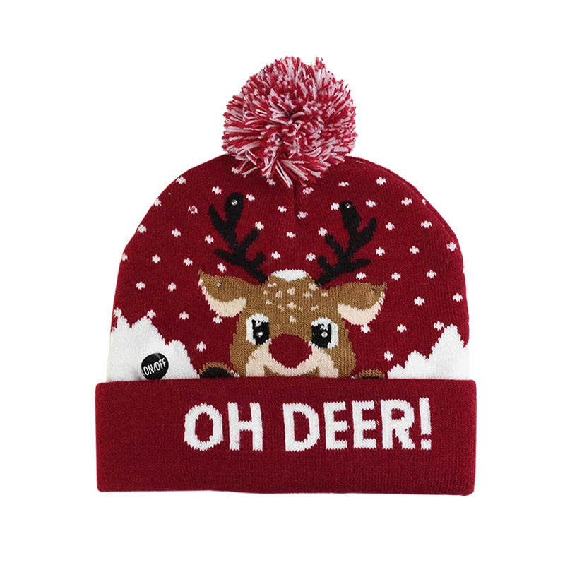 LED Christmas Hat Sweater Knitted Beanie Christmas Light Up Knitted Hat Christmas Gift For Kids Xmas 2021 New Year Gift
LED Christmas Hat Sweater Knitted Beanie Christmas Light Up Knitted Hat Christmas Gift For Kids Xmas 2021 New Year Gift