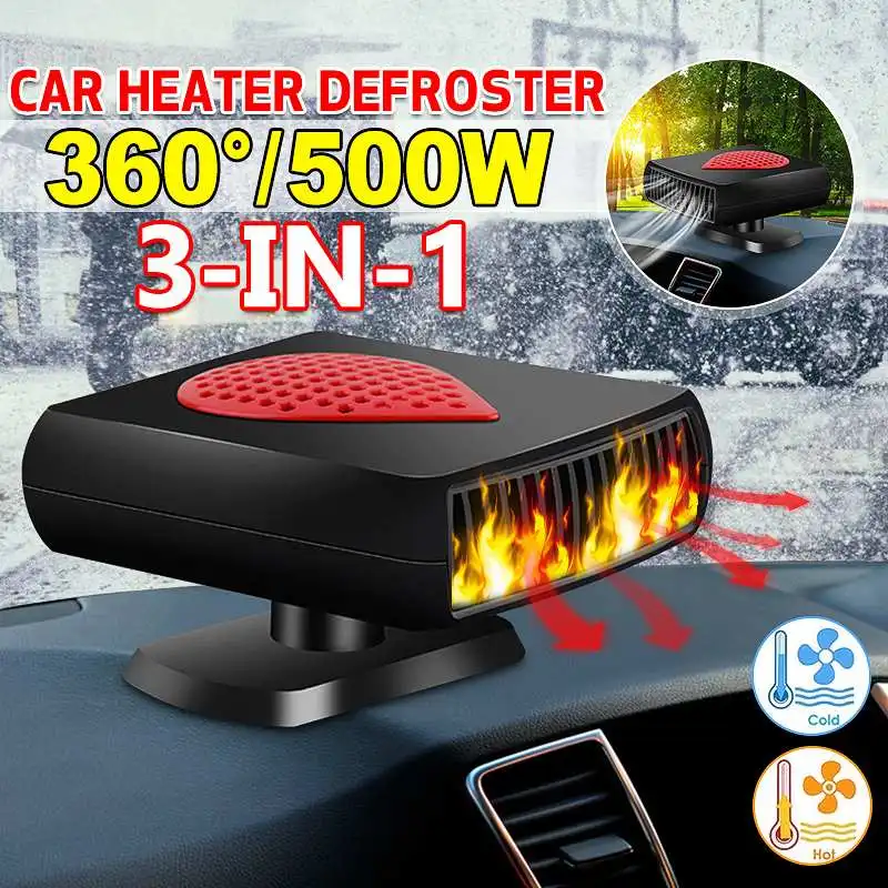 NEW 500W Car Heater 12/24V Electric Heater Glass Defrost Defog Heating Machine for RV, Motorhome Trailer, Trucks, Boats
NEW 500W Car Heater 12/24V Electric Heater Glass Defrost Defog Heating Machine for RV, Motorhome Trailer, Trucks, Boats