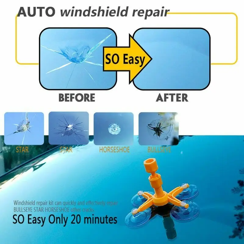 New Glass Corrector Set Windscreen Windshield Repair Kit Tool Crack Repairing for Car Vehicle
New Glass Corrector Set Windscreen Windshield Repair Kit Tool Crack Repairing for Car Vehicle