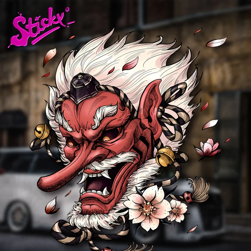 STICKY Japanese Tengu Face Car Stickers for Window Door Auto Fashion Decals Motorcycle Handy Laptop Decor
STICKY Japanese Tengu Face Car Stickers for Window Door Auto Fashion Decals Motorcycle Handy Laptop Decor