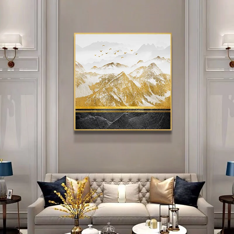 Abstract Geometry Chinese Style Splash Yellow Gold Ink Mountain Bird River Canvas Painting Wall Picture Poster Room Decoration
Abstract Geometry Chinese Style Splash Yellow Gold Ink Mountain Bird River Canvas Painting Wall Picture Poster Room Decoration