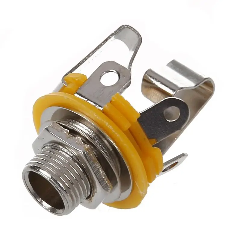 New Stereo Output 1/4" 6.35mm Jacks Socket For Electric Guitar Switch Repairs 
New Stereo Output 1/4" 6.35mm Jacks Socket For Electric Guitar Switch Repairs