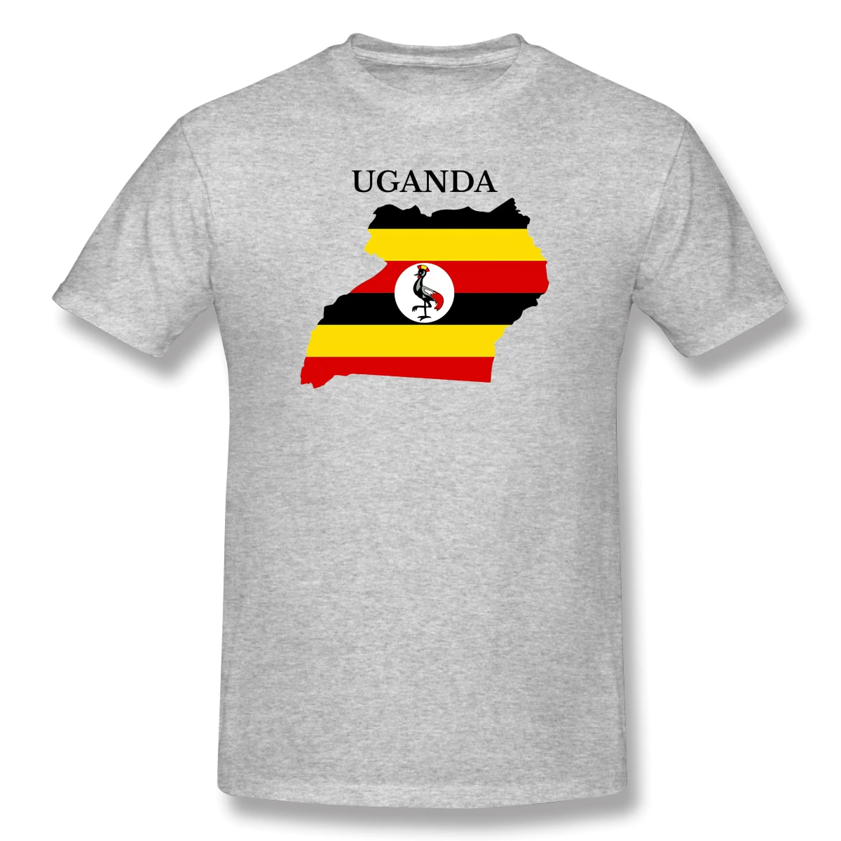 

Man Uganda Map Flag Pride, Usa, Patriotic, White Everyday Unique T-shirts