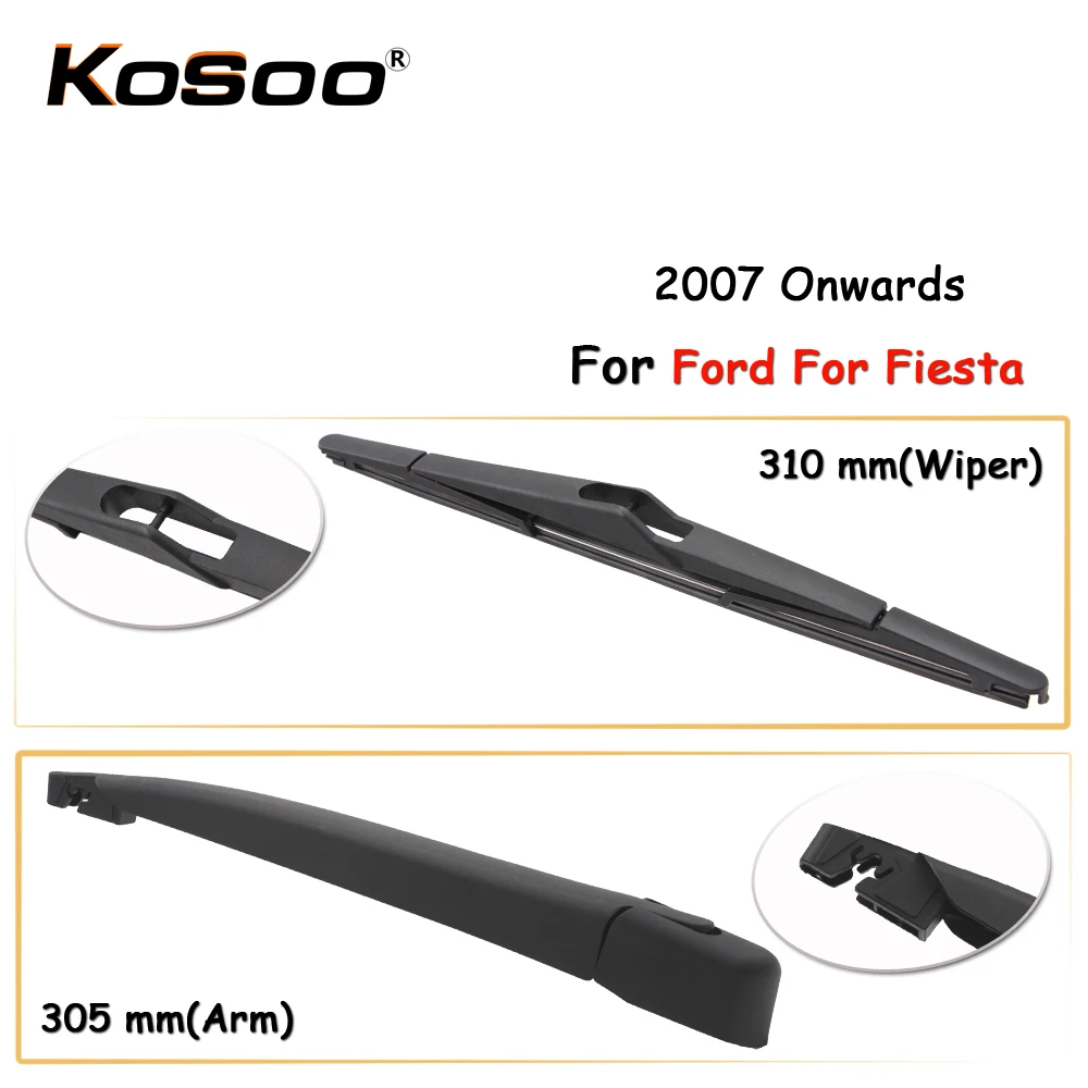 KOSOO Авто Задняя щетка автомобильного стеклоочистителя для Ford Fiesta 310 мм 2007 года