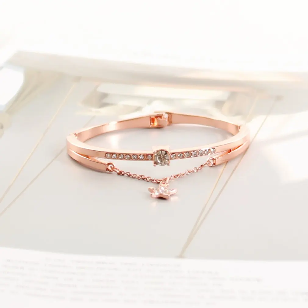 Hot Luxury Rose Gold Stainless Steel Bracelets Bangles Female Heart Forever Love Brand Romantic Starry Sky Wristwatch Bracelet
Hot Luxury Rose Gold Stainless Steel Bracelets Bangles Female Heart Forever Love Brand Romantic Starry Sky Wristwatch Bracelet