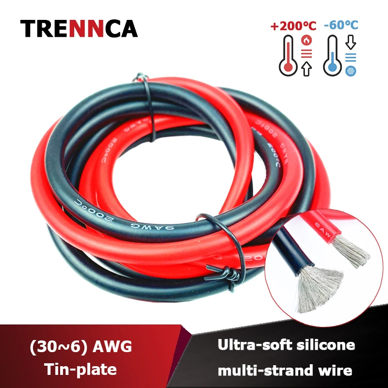 10awg Silicone wire Battery cable red 24 22 18 16 14 12 10 8 6 awg led copper electrical wires electric el 26awg car 12V red
10awg Silicone wire Battery cable red 24 22 18 16 14 12 10 8 6 awg led copper electrical wires electric el 26awg car 12V red