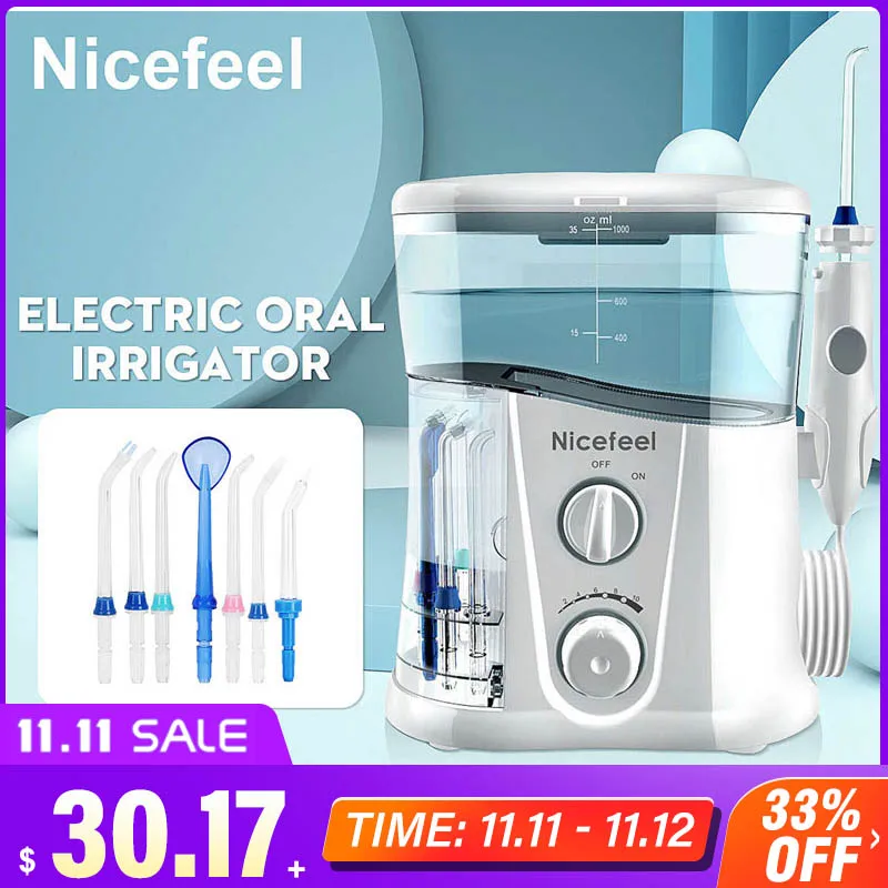 Электрический ирригатор для полости рта Nicefeel 1000 мл устройство очистки зубов