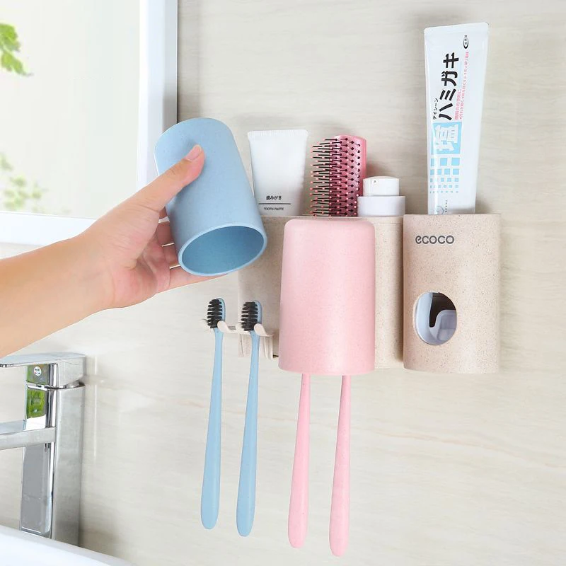 1PCS Multifunction Toothbrush Holder Family Set Bathroom Accessories Sets 3 Cups Storage Box Household Wheat Straw Washing Set
1PCS Multifunction Toothbrush Holder Family Set Bathroom Accessories Sets 3 Cups Storage Box Household Wheat Straw Washing Set