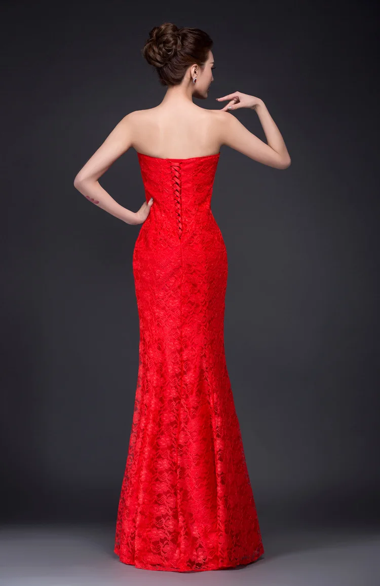 N099 Women Strapless Lace Up White Red Light Purple Bridesmaid Wedding Dresses Long Robe Party Vestidos Formal Gown Sweet Memory
N099 Women Strapless Lace Up White Red Light Purple Bridesmaid Wedding Dresses Long Robe Party Vestidos Formal Gown Sweet Memory