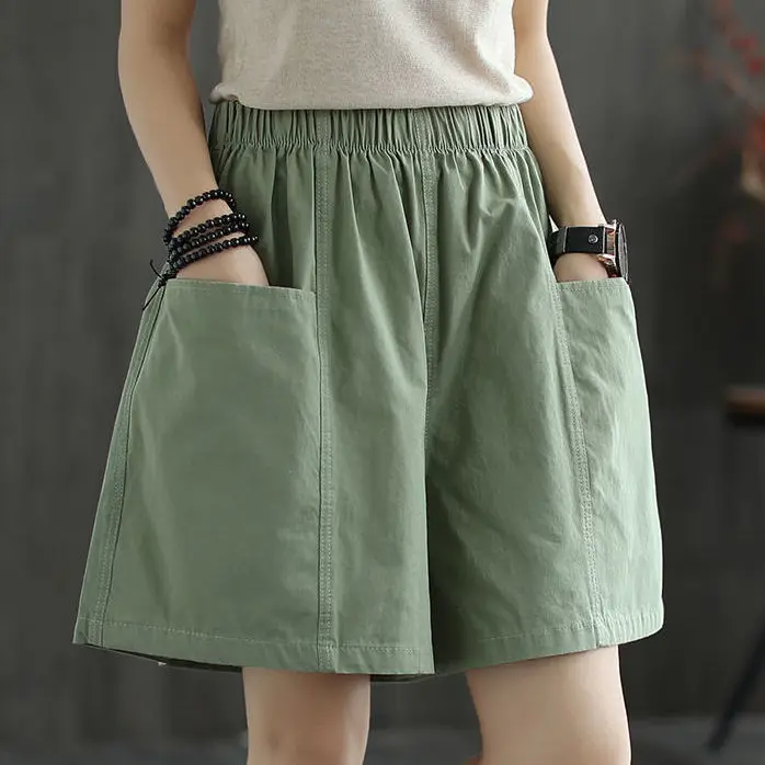 Cotton high waist casual shorts children's summer versatile straight leg Capris large loose literature wide leg overalls
Cotton high waist casual shorts children's summer versatile straight leg Capris large loose literature wide leg overalls