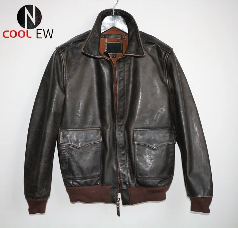 Free shipping,man genuine leather Jackets,classic A2 vintage cowhide jacket,Military Style,Tanned tea core cowhide,casual style
Free shipping,man genuine leather Jackets,classic A2 vintage cowhide jacket,Military Style,Tanned tea core cowhide,casual style