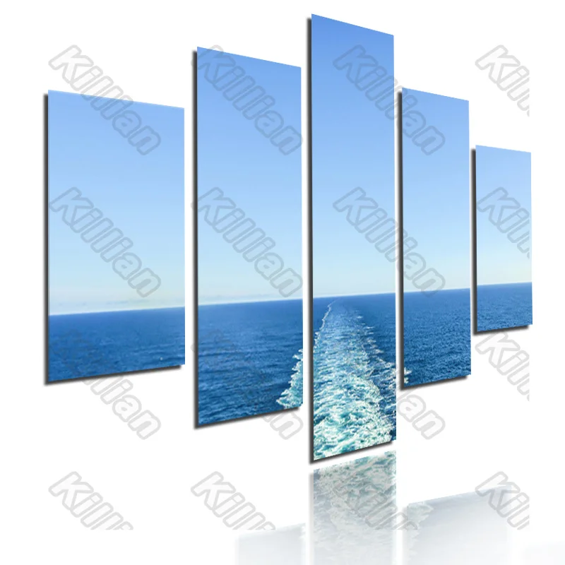 Modern Style Mural Canvas Paintings Bed Home Decor Prints 5 Pieces blue Sea surface spray Decoration Living Room Wall Fresco
Modern Style Mural Canvas Paintings Bed Home Decor Prints 5 Pieces blue Sea surface spray Decoration Living Room Wall Fresco