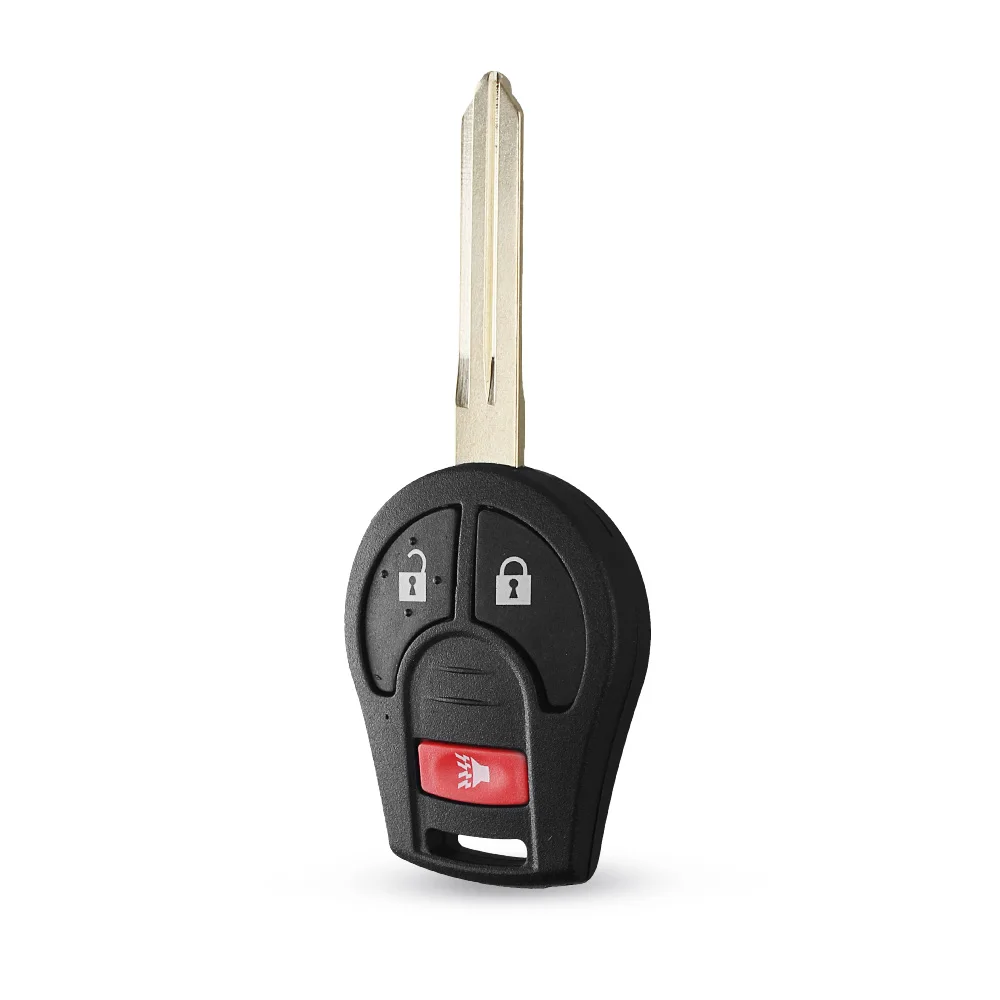 Dandkey Keyless 2 + кнопка паники дистанционный ключ случай В виде ракушки для Nissan куб Rogue