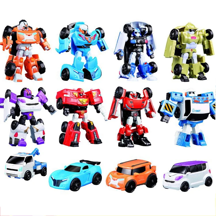 8 видов стилей молодых игрушки трансформатор с героями мультфильма ТОБОТ робот Z