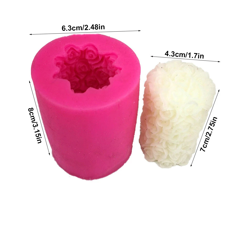 3D Rose Pillar Style Silicone Handicrafts Candle Mold DIY Handmade Fondant Cake Mould Handmade Wedding Gift Cake Decoration
3D Rose Pillar Style Silicone Handicrafts Candle Mold DIY Handmade Fondant Cake Mould Handmade Wedding Gift Cake Decoration