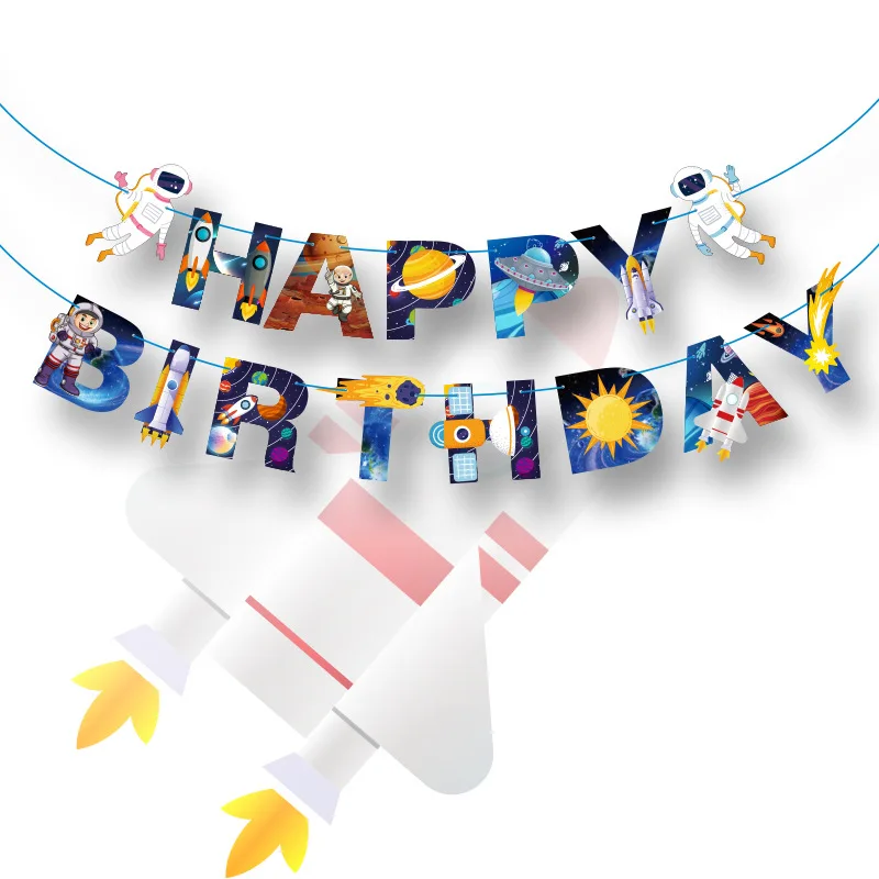 Spacecraft HAPPY BIRTHDAY Banner For Boys Best Party Decorations Kit Unique Paper Birthday Bunting Flag Banner Craft Supplies
Spacecraft HAPPY BIRTHDAY Banner For Boys Best Party Decorations Kit Unique Paper Birthday Bunting Flag Banner Craft Supplies
