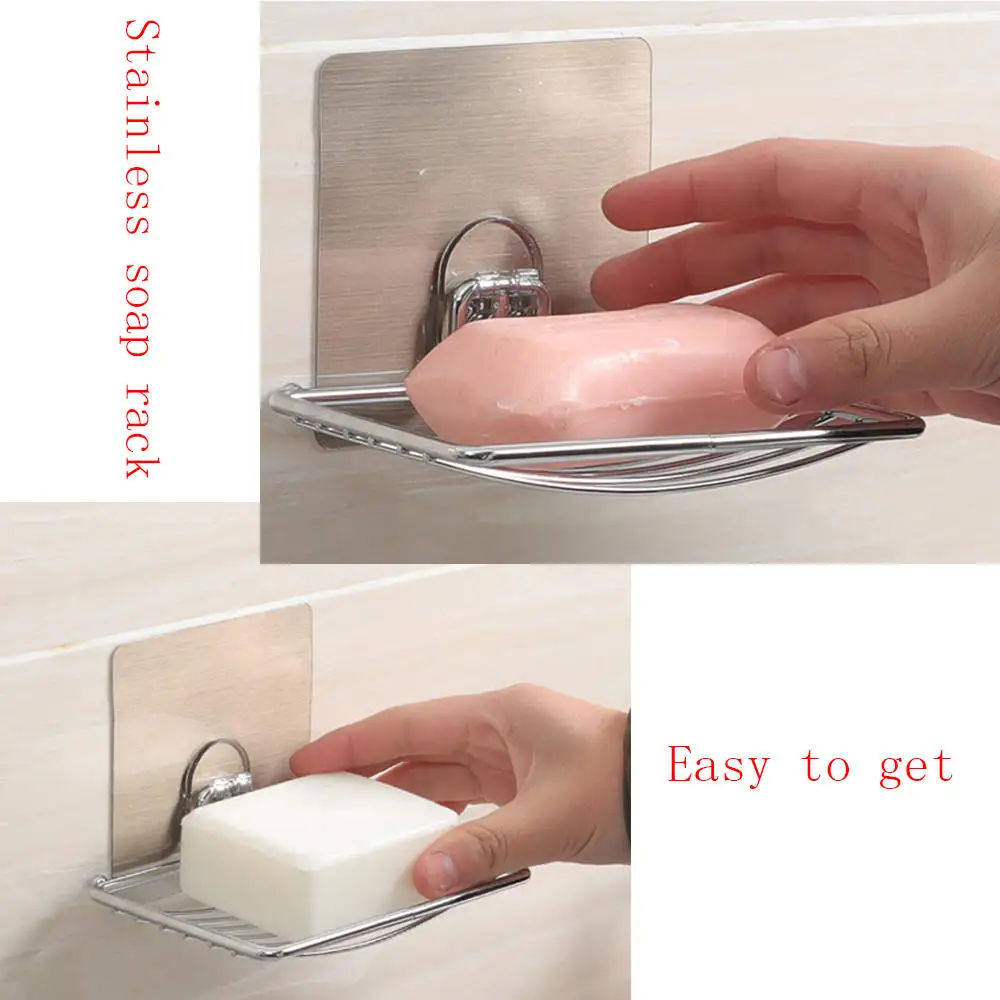 Bathroom Accessories Stainless Steel Soap Dish Drain Tray Holder Flexible Suction Cup Soap Dish Storage Holder Rack Bath Tools
Bathroom Accessories Stainless Steel Soap Dish Drain Tray Holder Flexible Suction Cup Soap Dish Storage Holder Rack Bath Tools