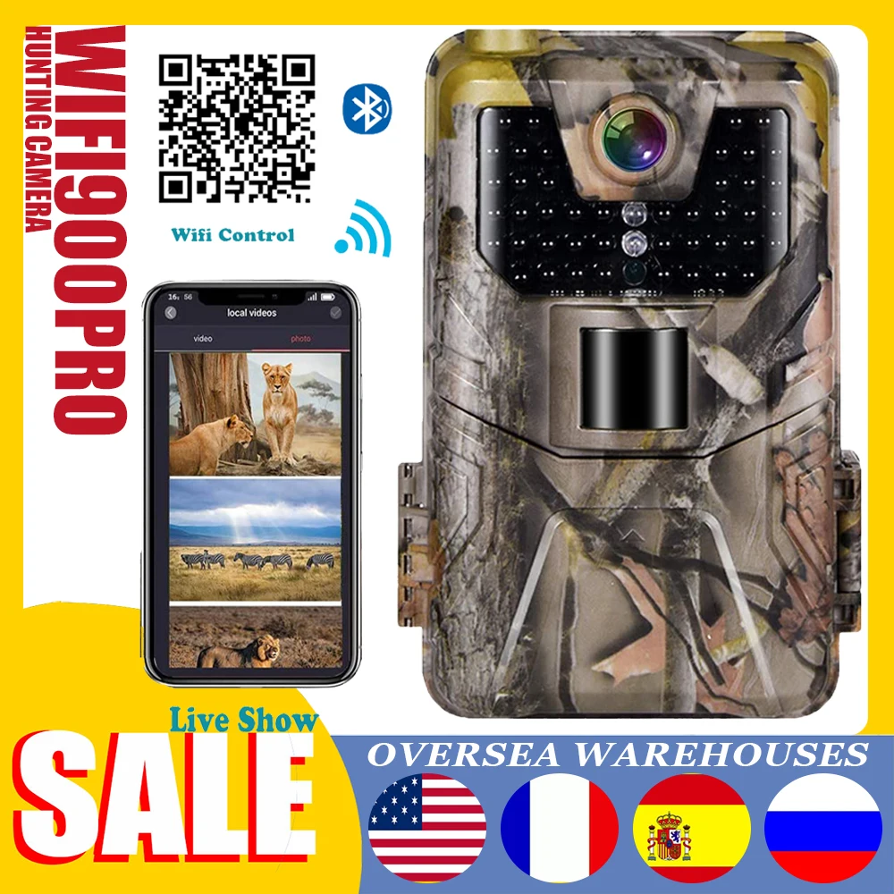 Wifi Hunting Trail Camera Portable 4K HD Bluetooth Camcorder Infrared Night Vision Waterproof Camera For Outdoor Wildlife Game
Wifi Hunting Trail Camera Portable 4K HD Bluetooth Camcorder Infrared Night Vision Waterproof Camera For Outdoor Wildlife Game