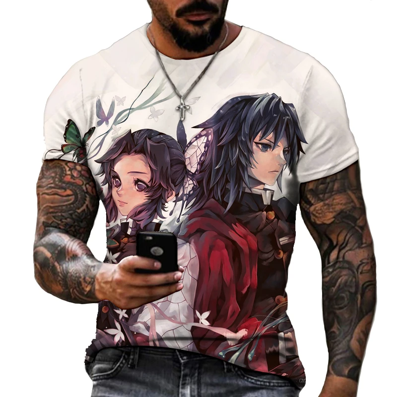 Demon Killer Men's T-shirt Printing Trend Fashion Personality Japanese Manga Demon Slayer T Short-sleeved Top Dress Oversized
Demon Killer Men's T-shirt Printing Trend Fashion Personality Japanese Manga Demon Slayer T Short-sleeved Top Dress Oversized