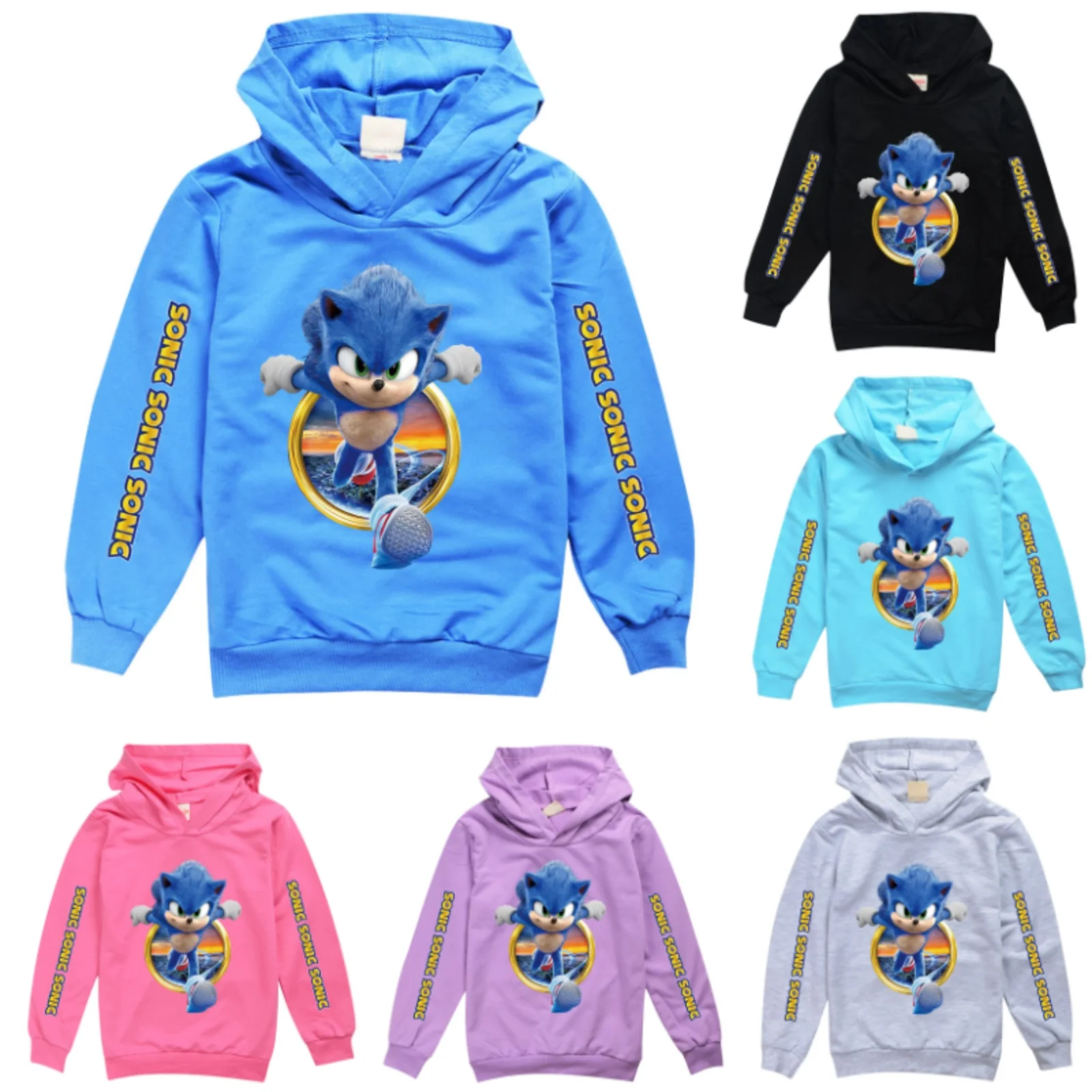 Sonic Kids Autumn Spring Top Hoodies Sweatshirt T shirt Clothes Hooded Shirts Baby Girls Teenager Cotton Clothing Thin Tops 2021
Sonic Kids Autumn Spring Top Hoodies Sweatshirt T shirt Clothes Hooded Shirts Baby Girls Teenager Cotton Clothing Thin Tops 2021