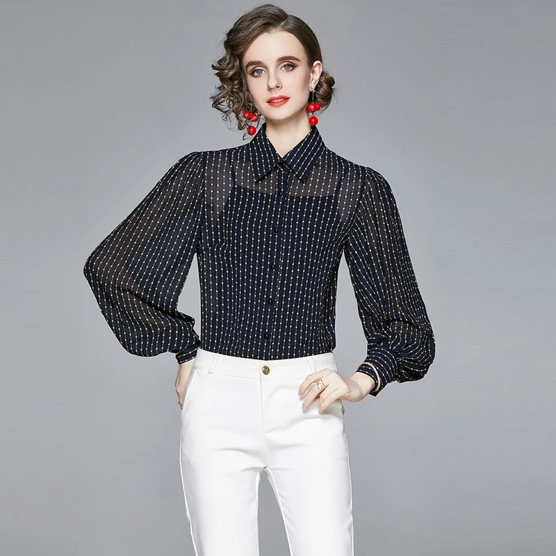 Elegant Fashion Lady Lantern Sleeve Blouse 2021 Spring Women Vintage Dot Print Shirt Office Work Blusas Female Sexy Tops
Elegant Fashion Lady Lantern Sleeve Blouse 2021 Spring Women Vintage Dot Print Shirt Office Work Blusas Female Sexy Tops