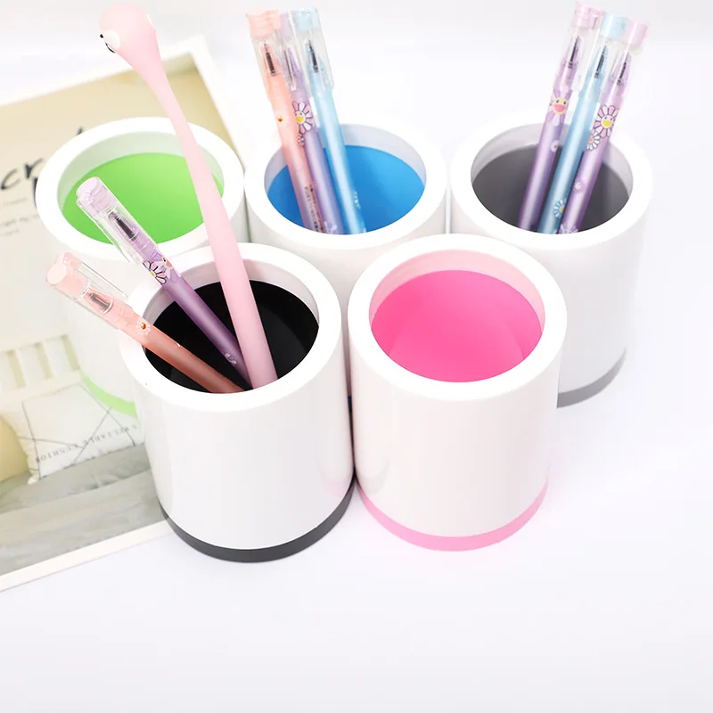 1Pcs Student SuppliesCosmetic Brush Holder Round Plastic Transparent Pen Holder Desktop Holder Stationery Office Holder Pen Case
1Pcs Student SuppliesCosmetic Brush Holder Round Plastic Transparent Pen Holder Desktop Holder Stationery Office Holder Pen Case