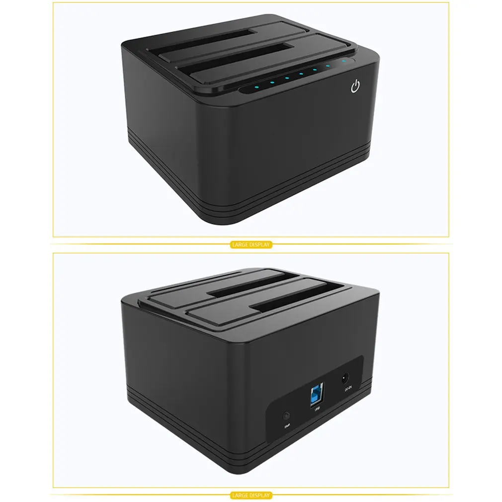 External Hard Drive Docking Station Heat Dissipation USB3.0 Suitable For HDD / SSD3.5 / 2.5 Inch SATA Hard Disk
External Hard Drive Docking Station Heat Dissipation USB3.0 Suitable For HDD / SSD3.5 / 2.5 Inch SATA Hard Disk