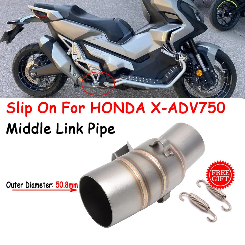 Для HONDA ADV750 X-ADV750 ADV 750 2017-2021 модифицированный глушитель выхлопной трубы для