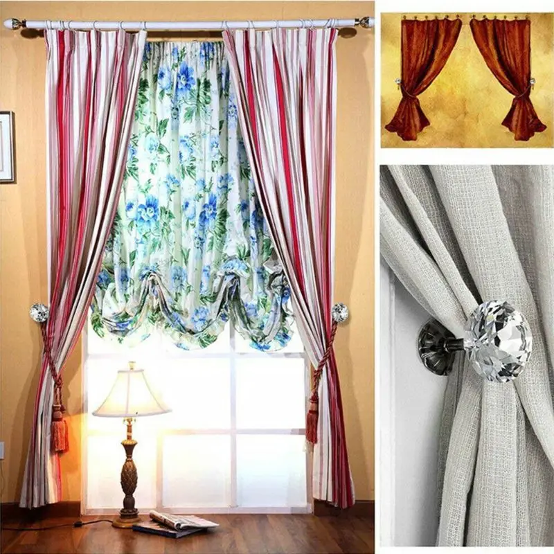 2Pcs Metal Crystal Ball Shiny Curtain Hooks Hanger Wall Tie Holdback Tassel Decor For Home Bedroom G5GB
2Pcs Metal Crystal Ball Shiny Curtain Hooks Hanger Wall Tie Holdback Tassel Decor For Home Bedroom G5GB