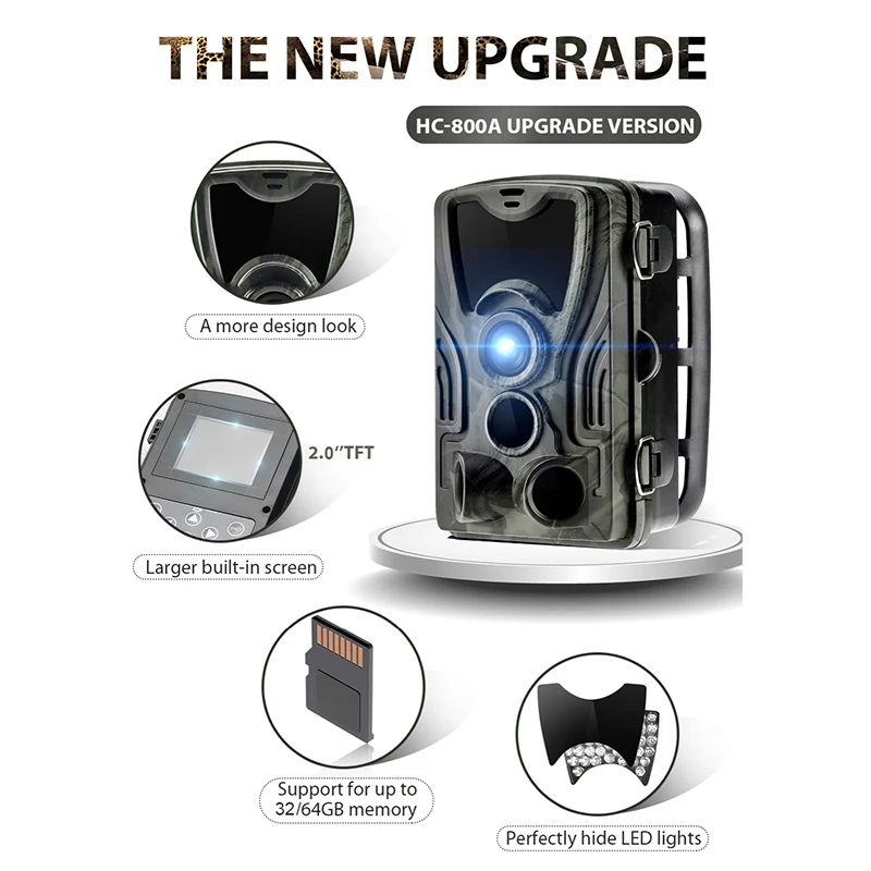 16MP HC801A Hunting Camera Wild Trail Camera 0.3s Trigger Time Waterproof Scouting Camera Night Version Wildlife Photo Traps
16MP HC801A Hunting Camera Wild Trail Camera 0.3s Trigger Time Waterproof Scouting Camera Night Version Wildlife Photo Traps