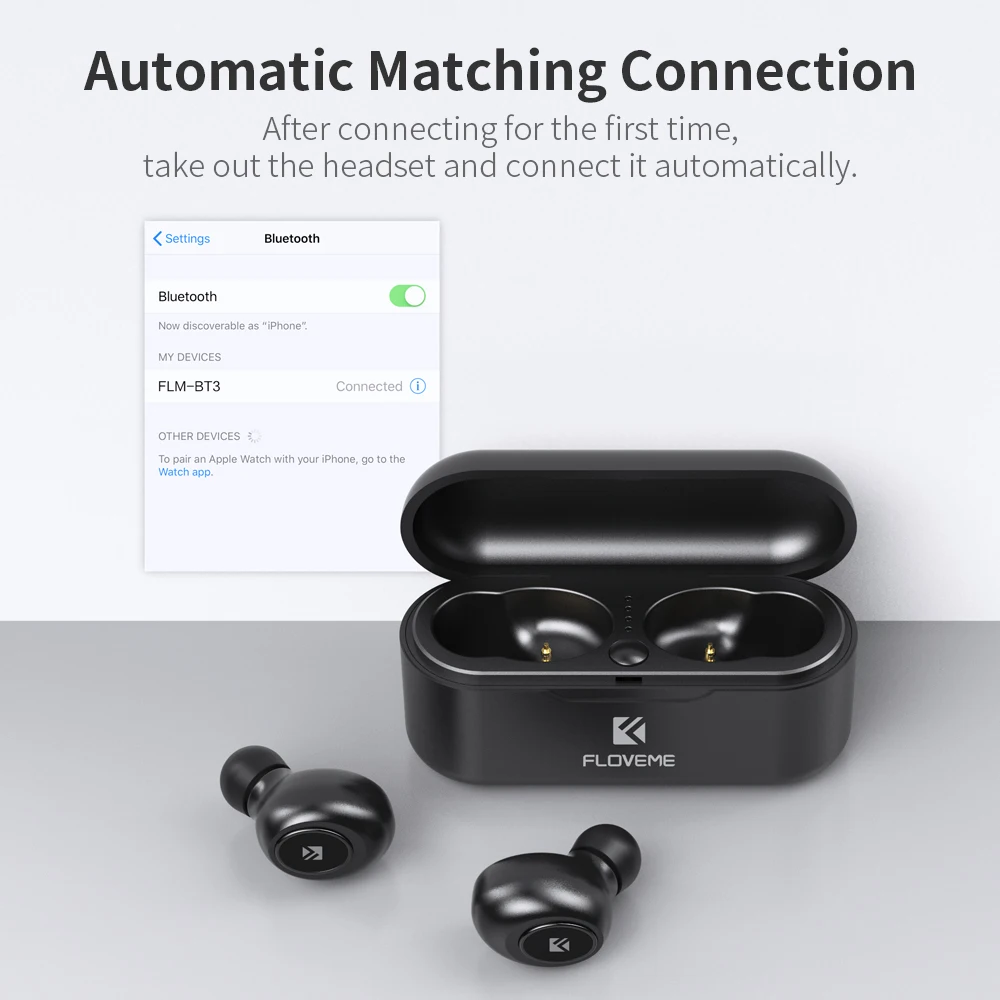FLOVEME 5.0 TWS Wireless Headset Bluetooth Earphone Headphones For Smart Phone Earphones Stereo Sound Earbuds Dual
FLOVEME 5.0 TWS Wireless Headset Bluetooth Earphone Headphones For Smart Phone Earphones Stereo Sound Earbuds Dual