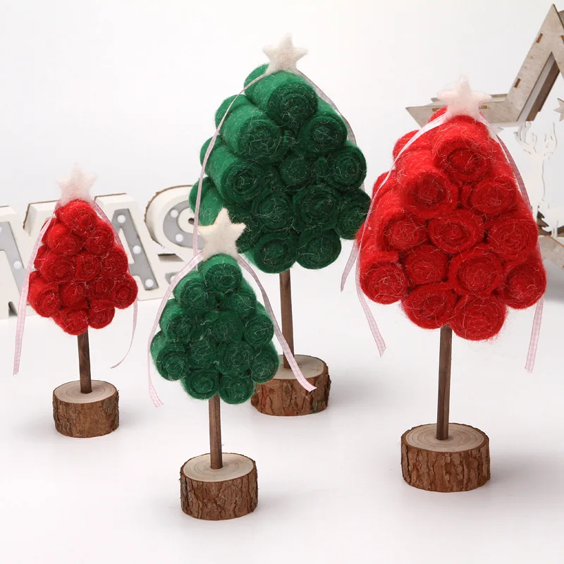 New Christmas Felt Tree Gift Decorations Wool Mini Wooden Christmas Tree Desktop Decoration
New Christmas Felt Tree Gift Decorations Wool Mini Wooden Christmas Tree Desktop Decoration