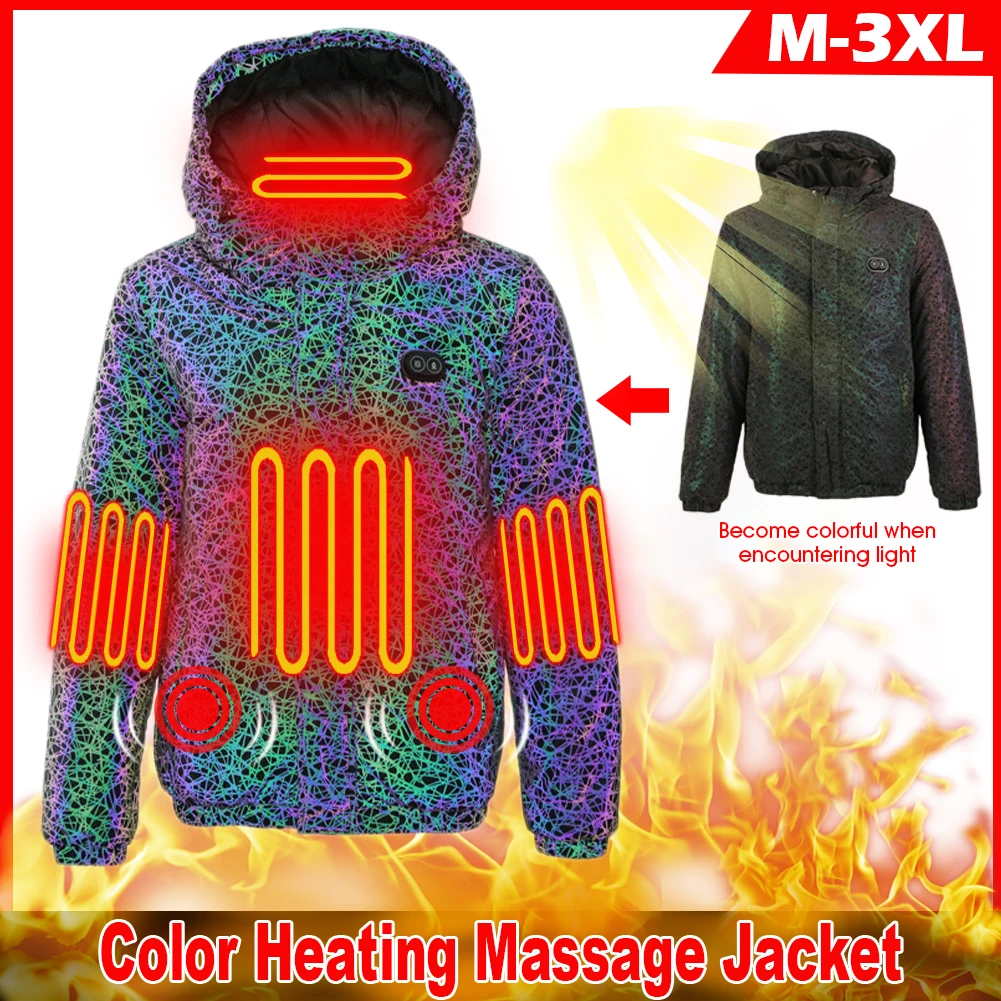 Winter Heating Massage Jackets for Men Thermal Hooded Jacket Camouflage Suit Coat for Outdoor Activity Hiking Cycling Running
Winter Heating Massage Jackets for Men Thermal Hooded Jacket Camouflage Suit Coat for Outdoor Activity Hiking Cycling Running
